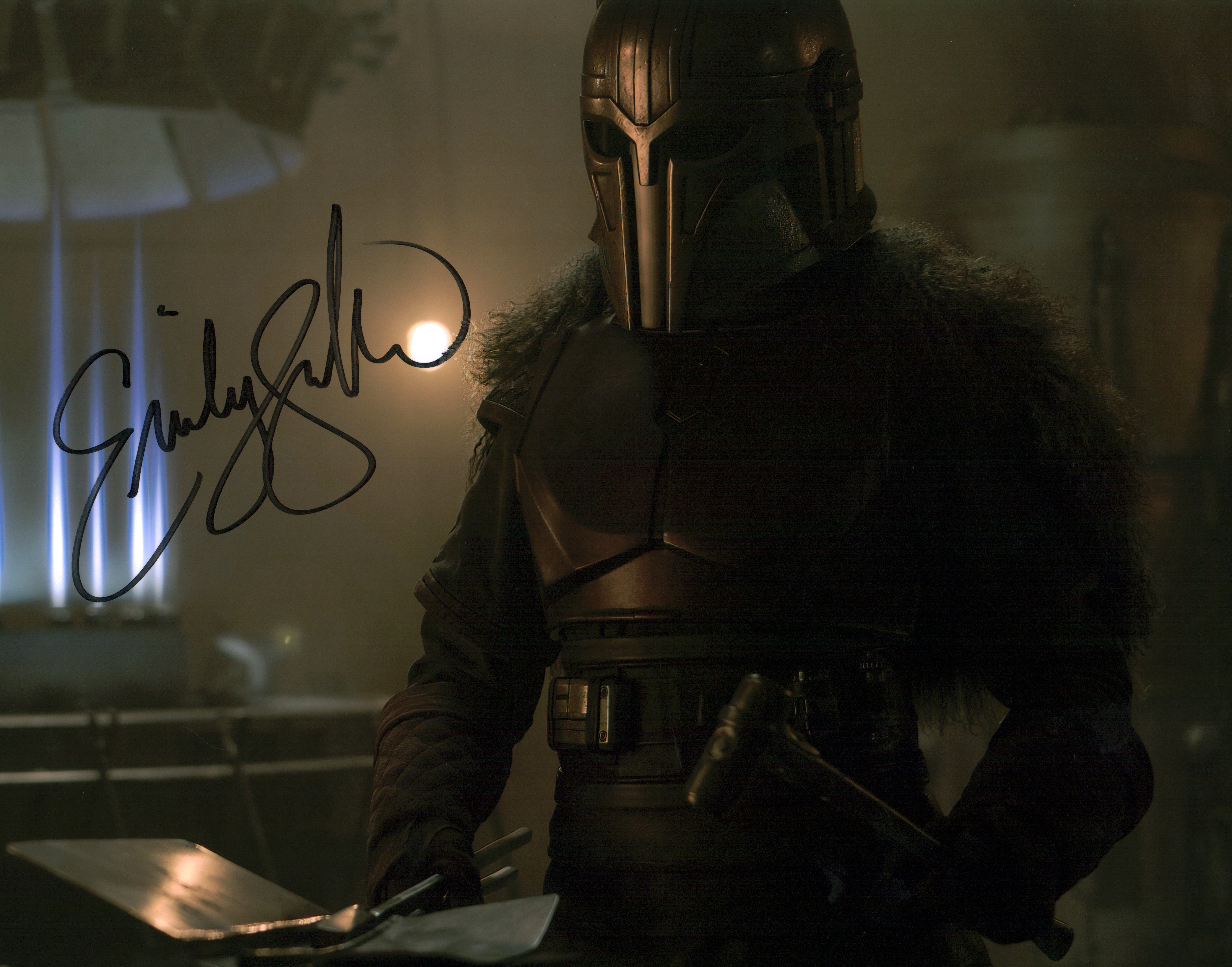 Emily Swallow Star Wars The Mandalorian 11x14 Signed Photo Poster JSA Certified Autograph