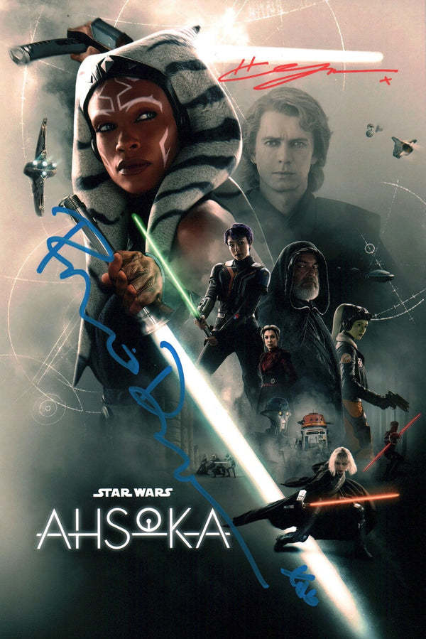 Star Wars 8x12 Signed Hayden Christensen, Rosario Dawson  Photo JSA Certified Autograph GalaxyCon