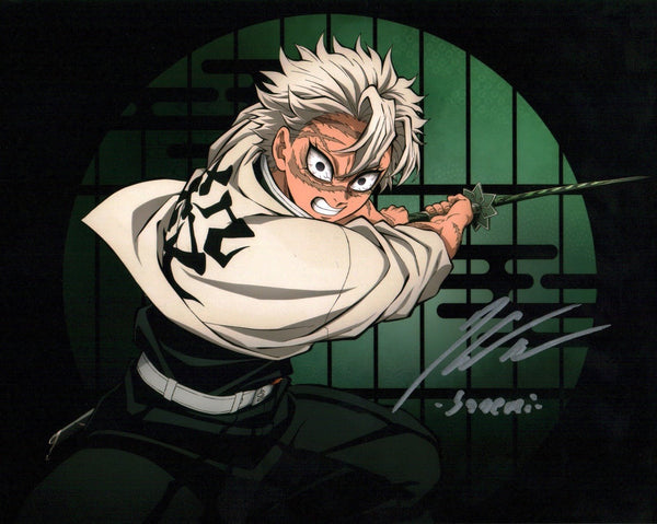 Kaiji Tang Demon Slayer 8x10 Signed Photo JSA Certified Autograph