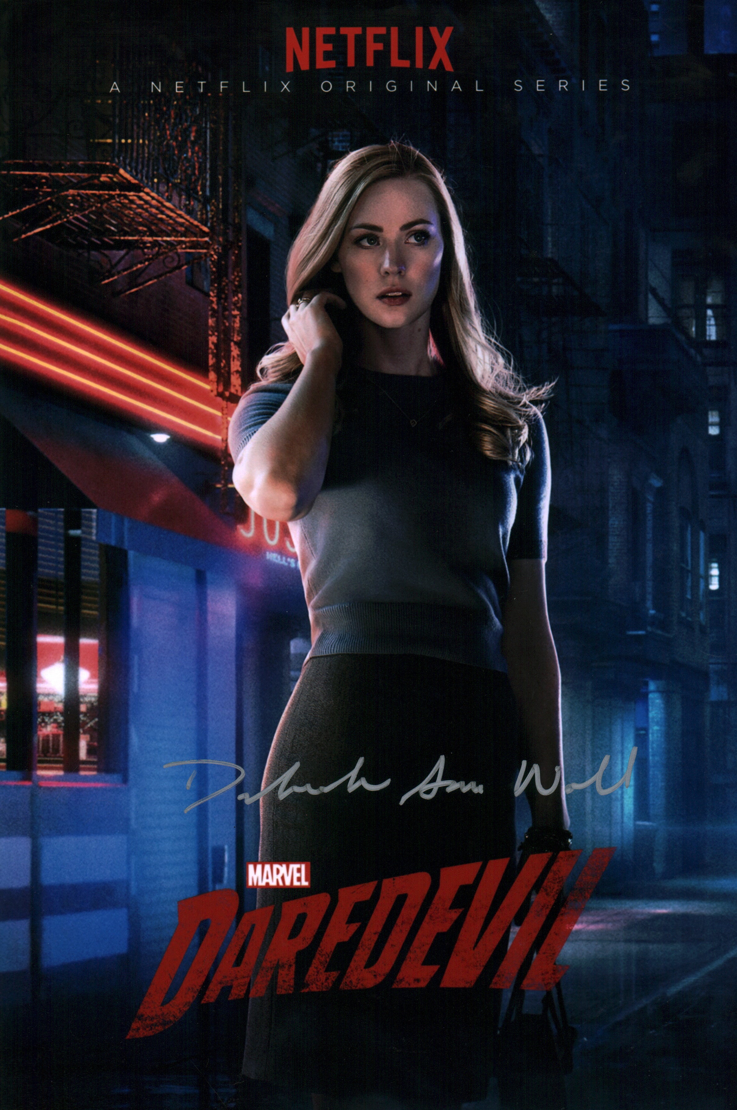 Deborah Ann Woll Daredevil 8x12 Signed Photo JSA Certified Autograph