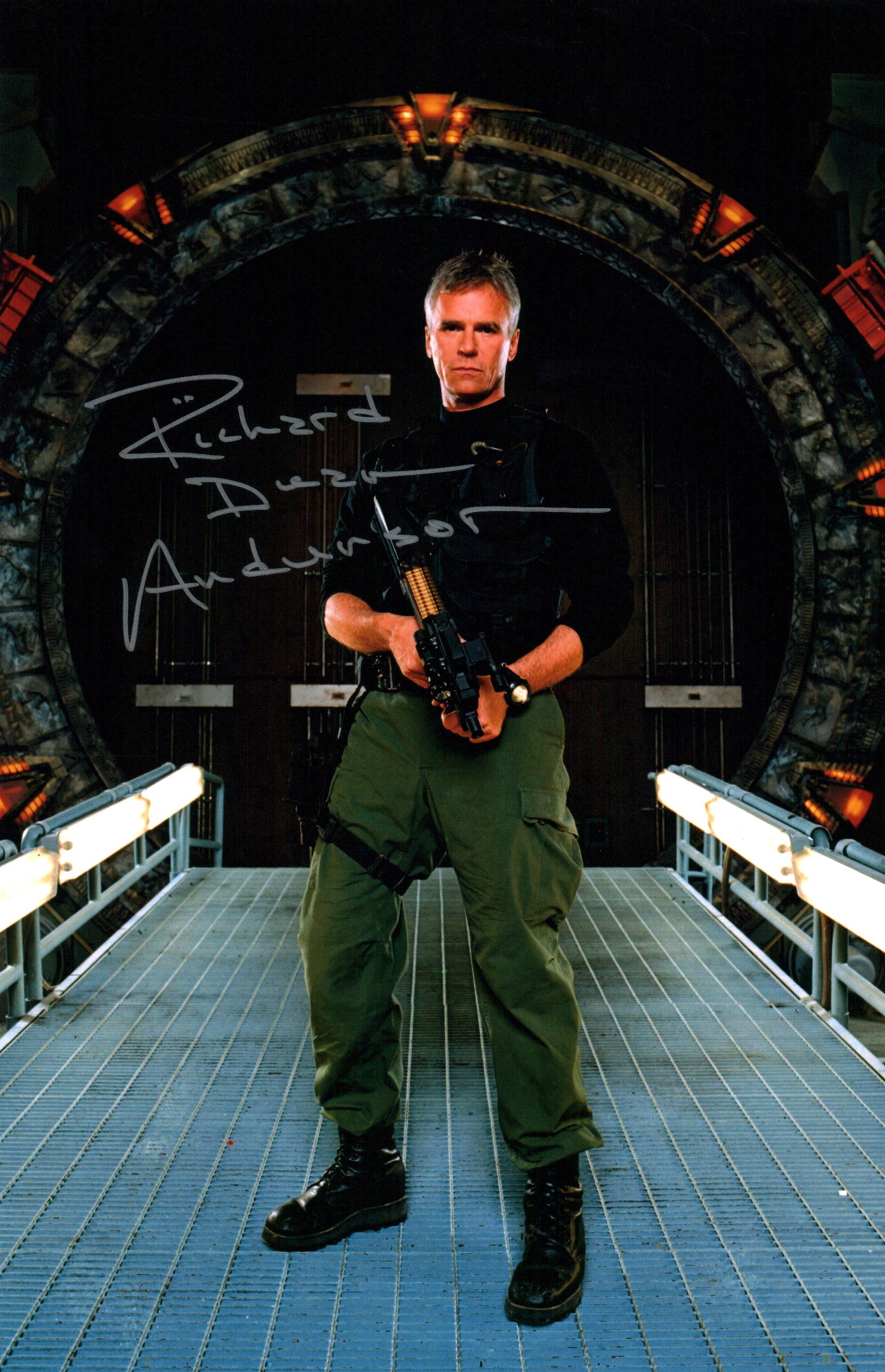 Richard Dean Anderson Stargate SG-1 11x17 Signed Photo JSA Certified Autograph