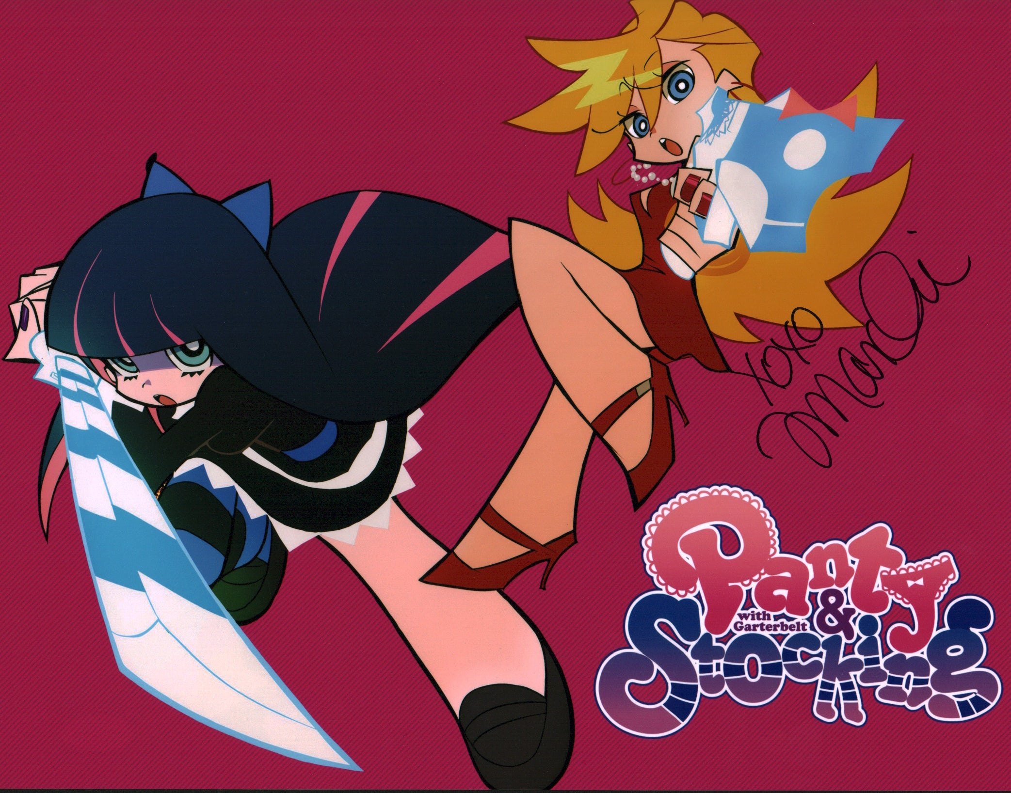 Jamie Marchi Panty & Stocking with Garterbelt 11x14 Signed Photo Poster JSA Certified Autograph