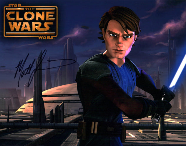 Matt Lanter Star Wars Clone Wars 11x14 Signed Photo Poster JSA Certified Autograph