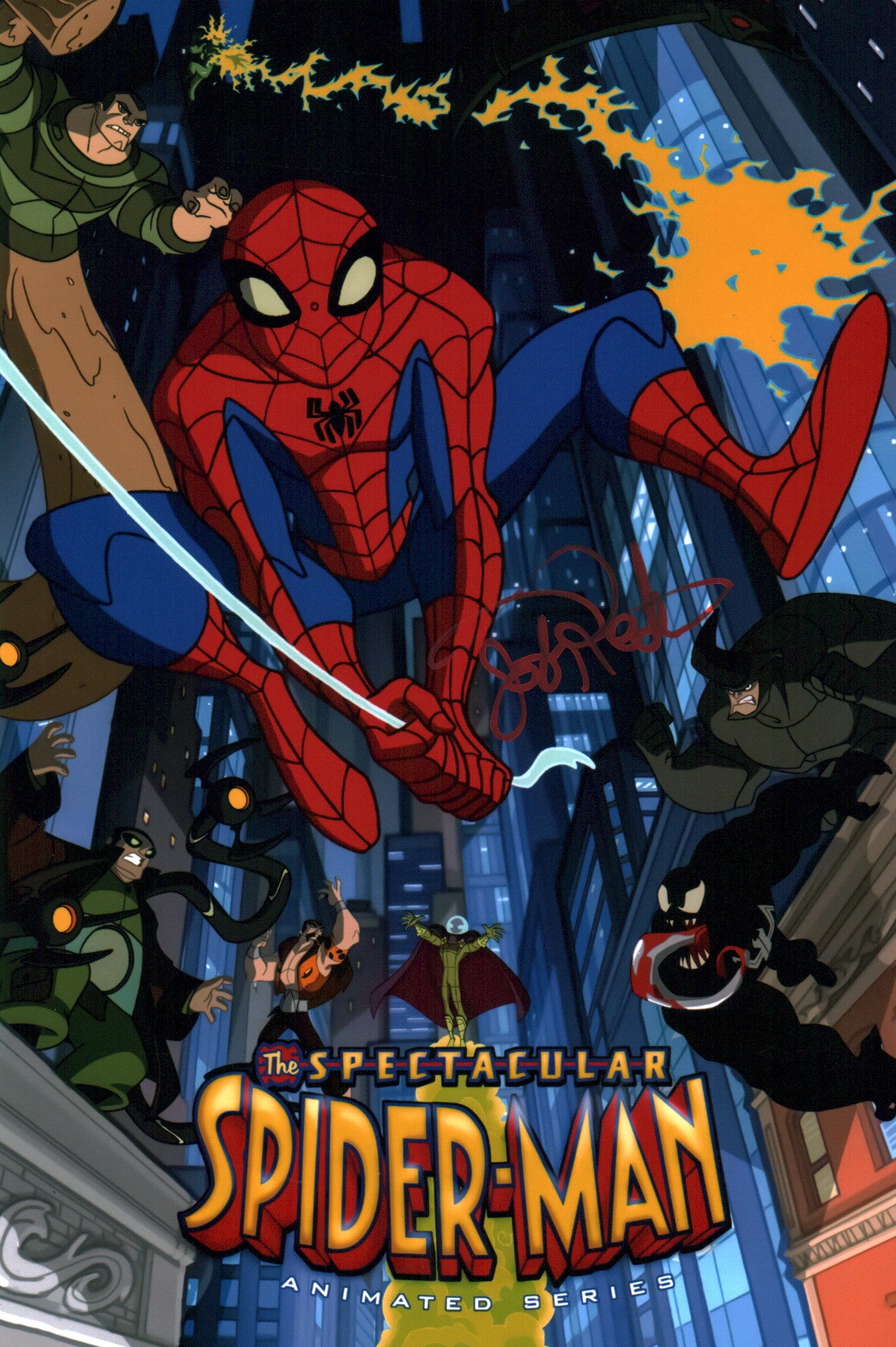 Josh Keaton The Spectacular Spider-Man 8x12 Signed Photo JSA Certified Autograph