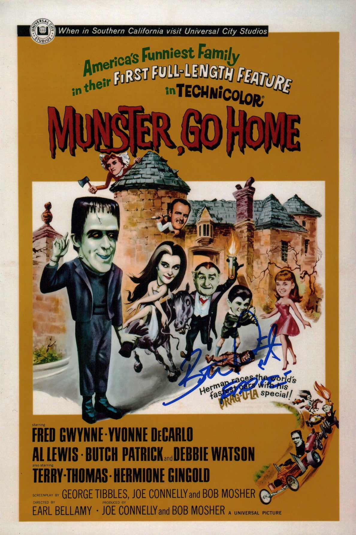 Butch Patrick The Munsters 8x12 Signed Photo Signed JSA Certified Autograph