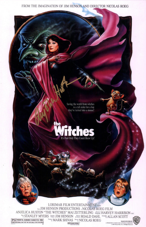 Anjelica Huston The Witches 11x17 Signed Photo Poster JSA COA Certified Autograph GalaxyCon