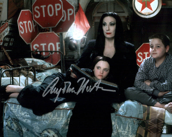 Anjelica Huston The Addams Family 8x10 Photo Signed Autograph JSA COA Certified Auto GalaxyCon