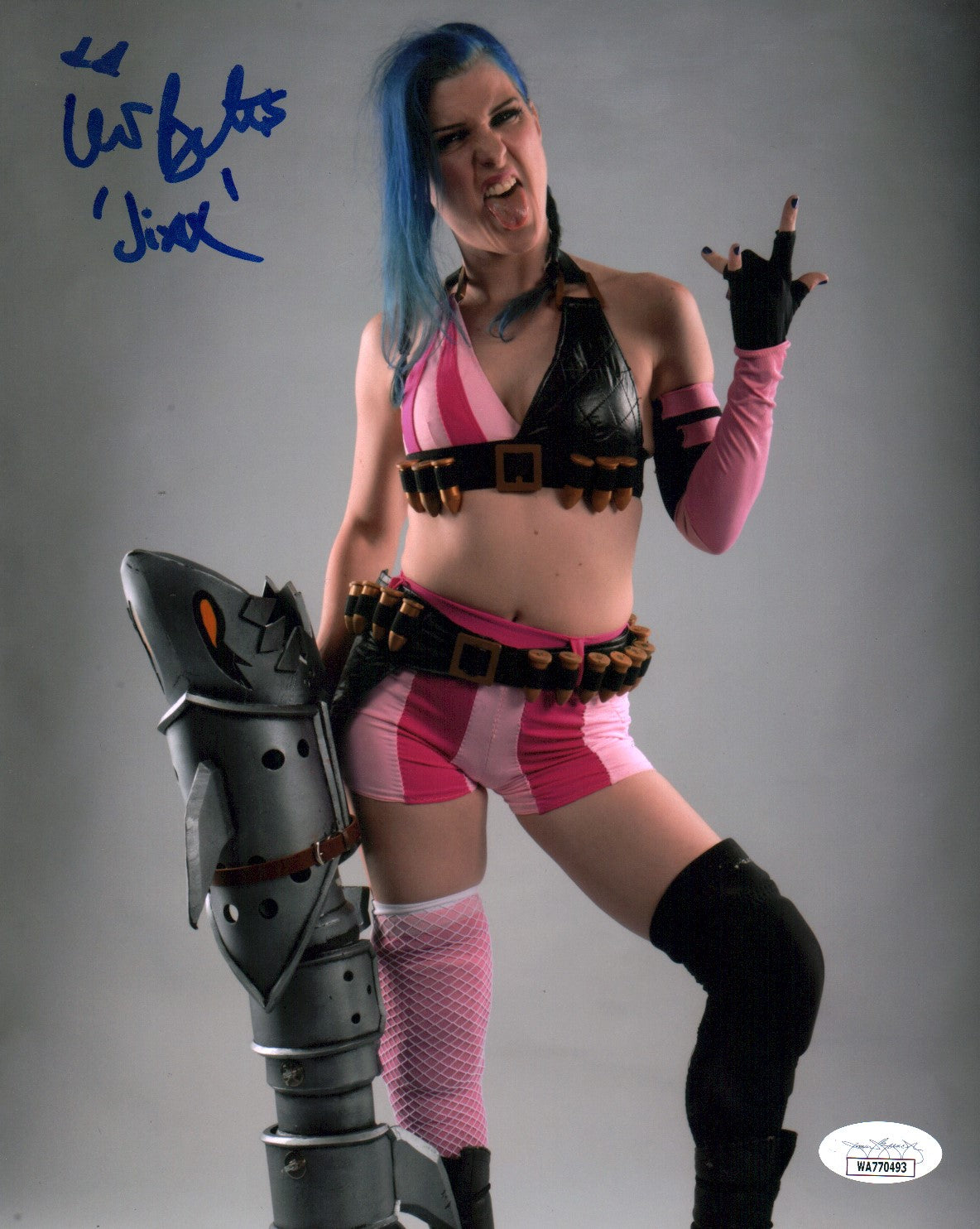 Leva Bates AEW Wrestling 8x10 Signed Photo JSA COA Certified Autograph GalaxyCon