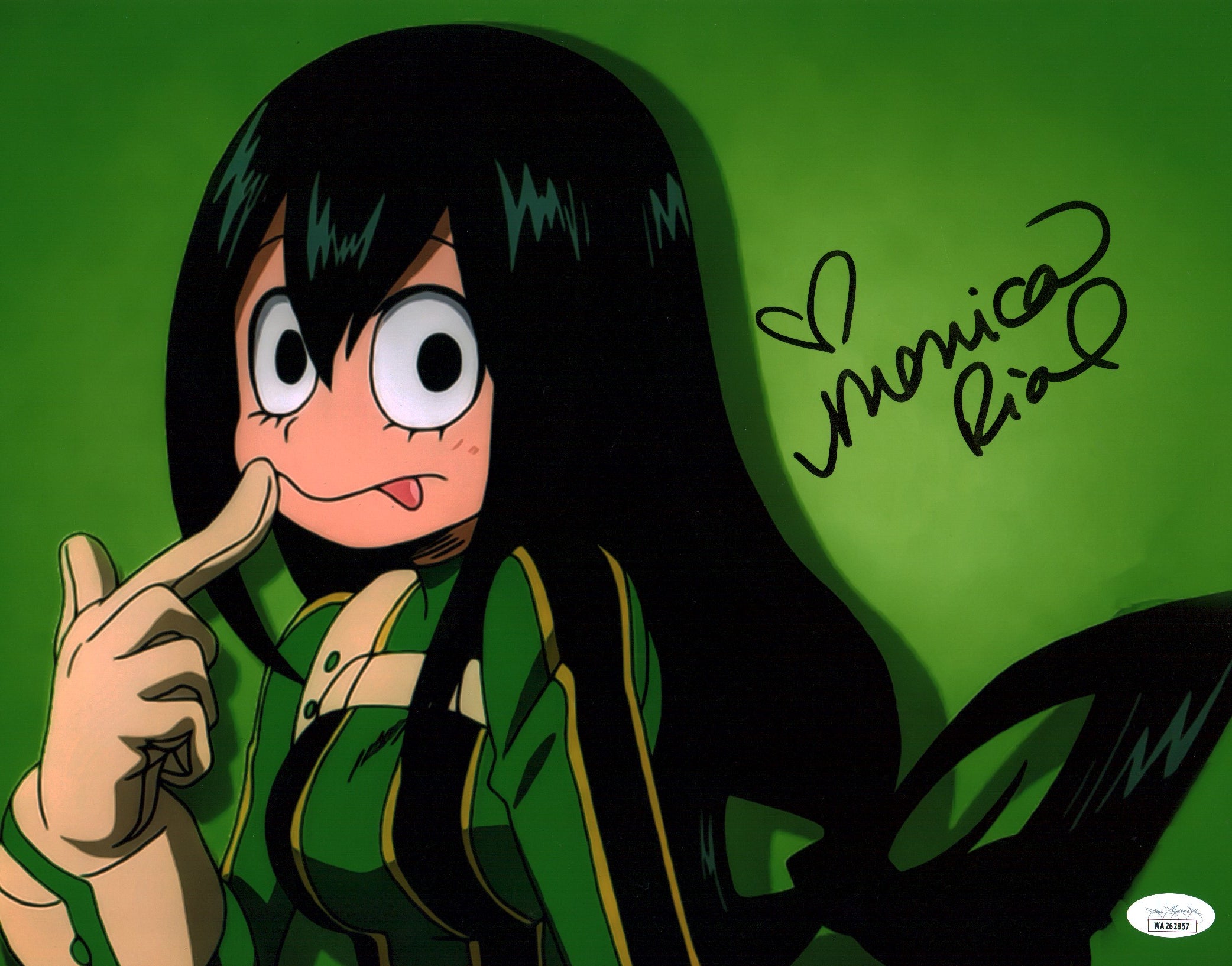 Monica Rial My Hero Academia 11x14 Signed Photo Poster JSA Certified Autograph