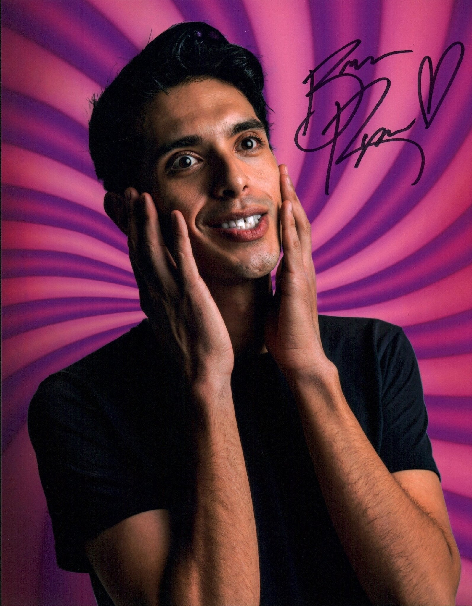 Brandon Ragers Sam Brandon Rogers Blitzo Helluva Boss 11x14 Photo Poster Signed JSA Certi