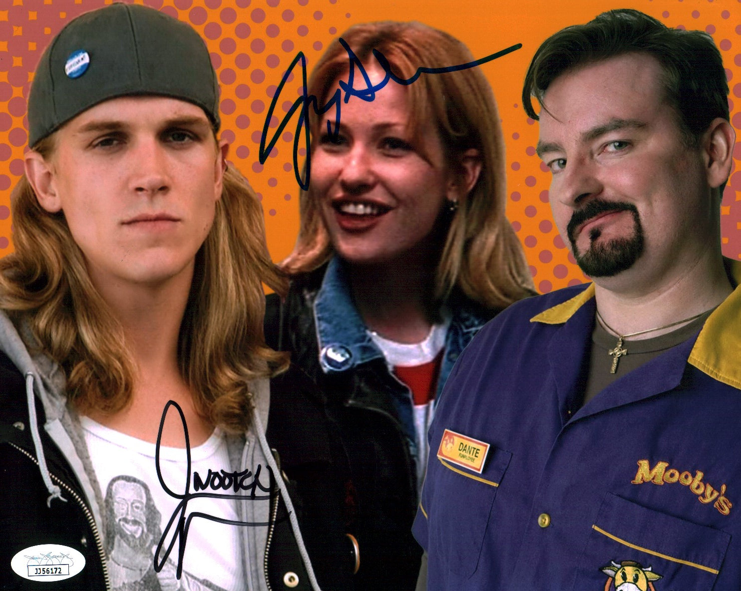 Clerks III 8x10 Signed Photo Cast x2 Adams, Mewes JSA Certified Autograph