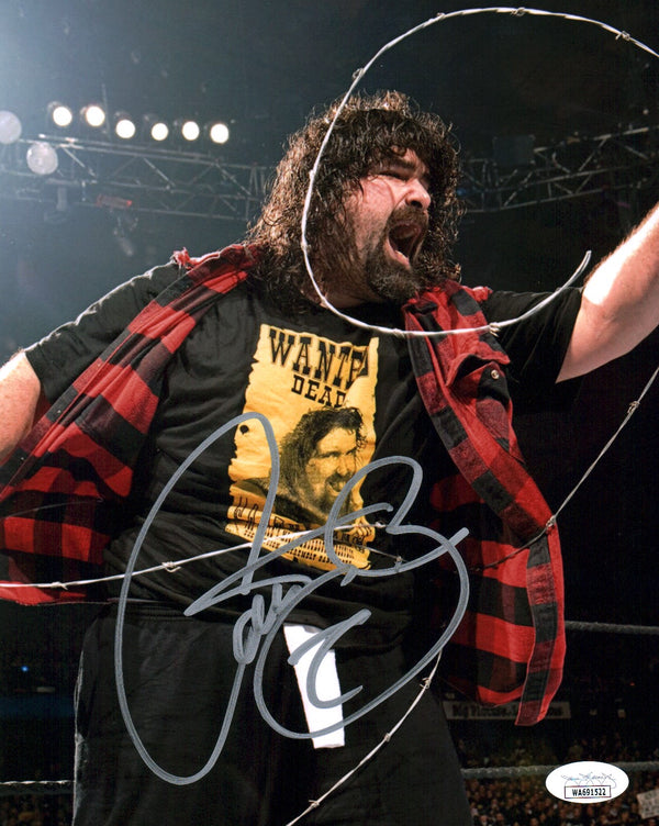 Mick Foley WWE Wrestling 8x10 Signed Photo JSA COA Certified Autograph