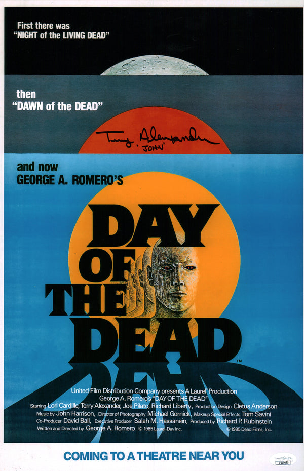 Terry Alexander Day of the Dead 11x17 Photo Poster Signed Autograph JSA Certified COA Auto
