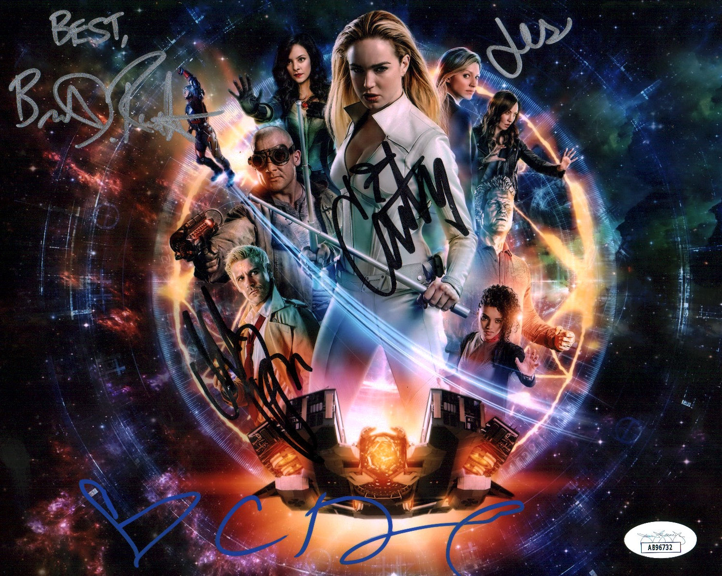 DC Legends of Tomorrow 8x10 Photo Signed Autograph Ford Routh Ryan Macallan Lotz JSA Certified COA Auto GalaxyCon
