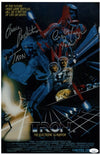 TRON 11x17 Cast Photo Poster x2 Signed Boxleitner Morgan JSA Certified Autograph GalaxyCon