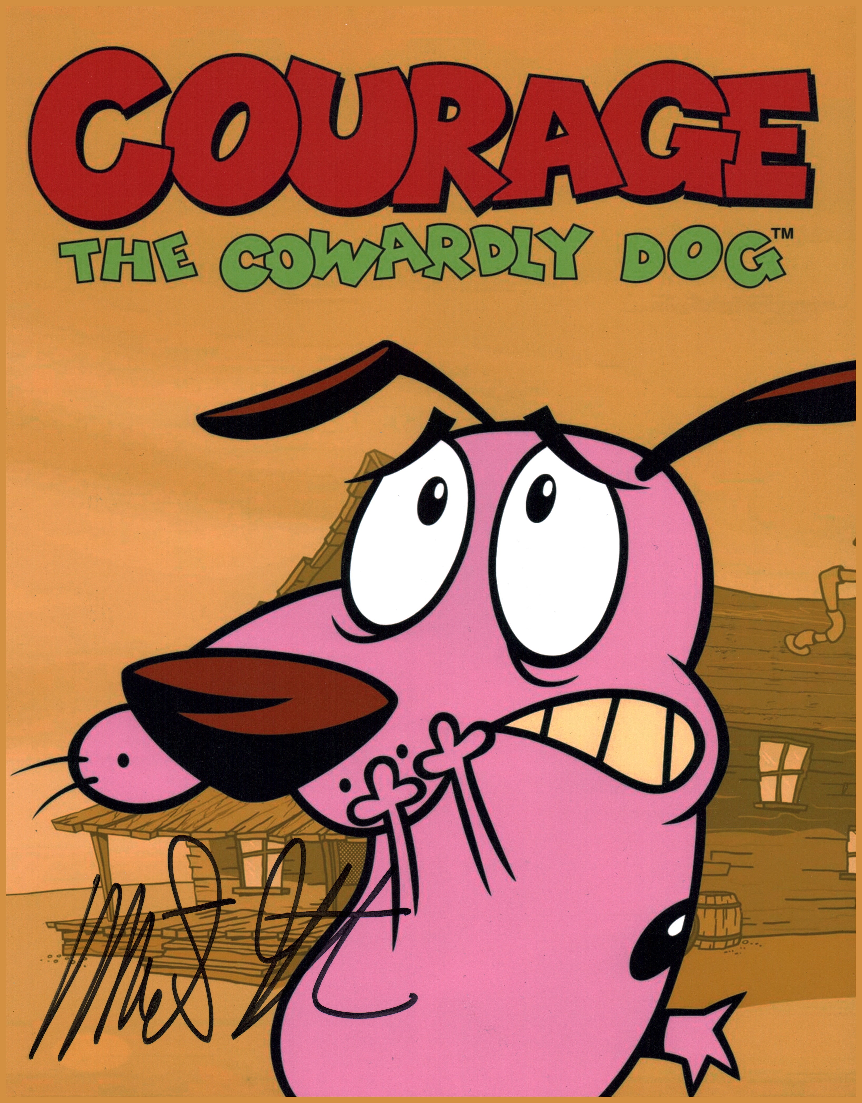 Marty Grabstein Courage the Cowardly Dog 11x14 Signed Photo Poster JSA COA Certified Autograph GalaxyCon