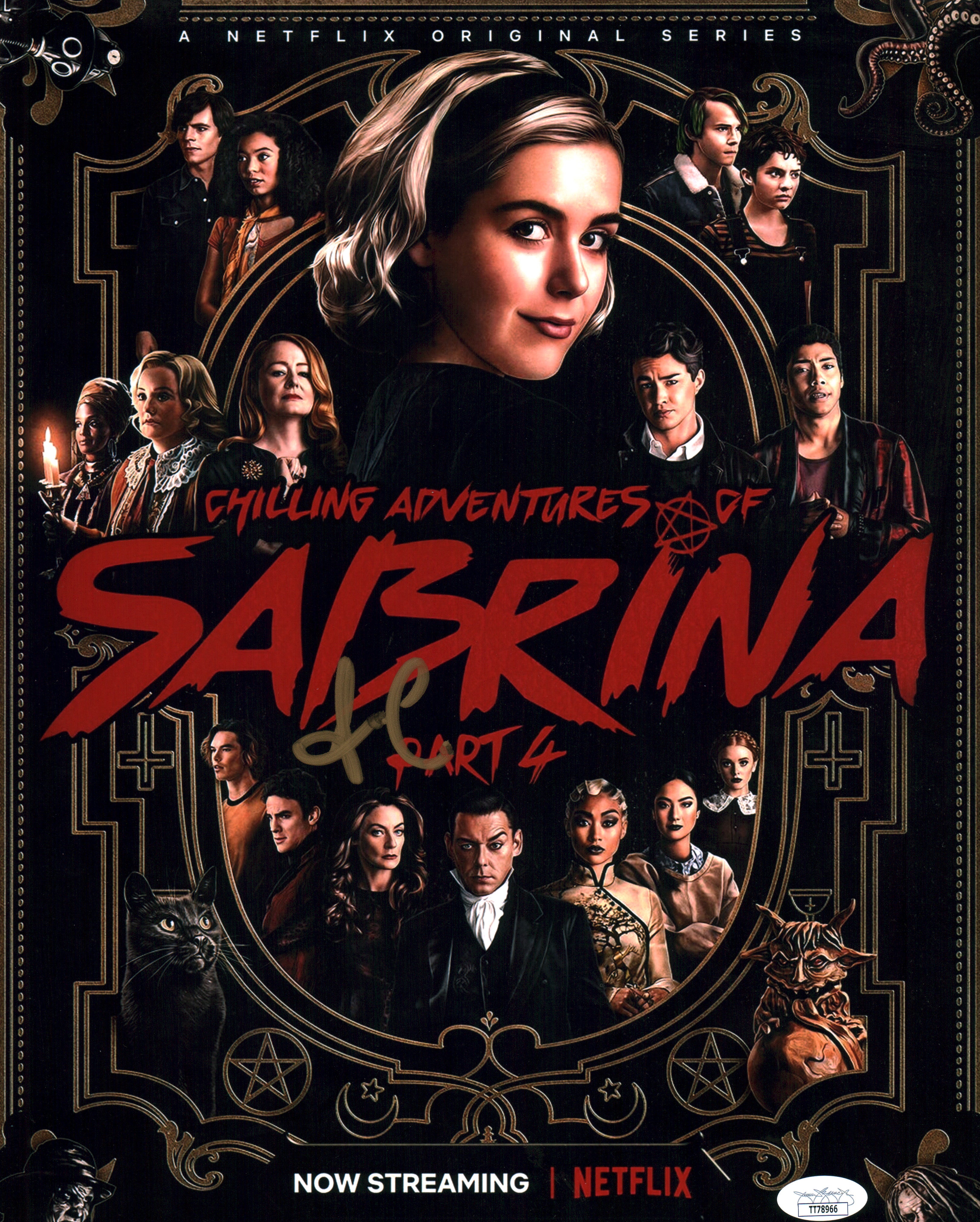 Luke Cook Chilling Adventures of Sabrina 11x14 Mini Poster Signed JSA Certified Autograph GalaxyCon