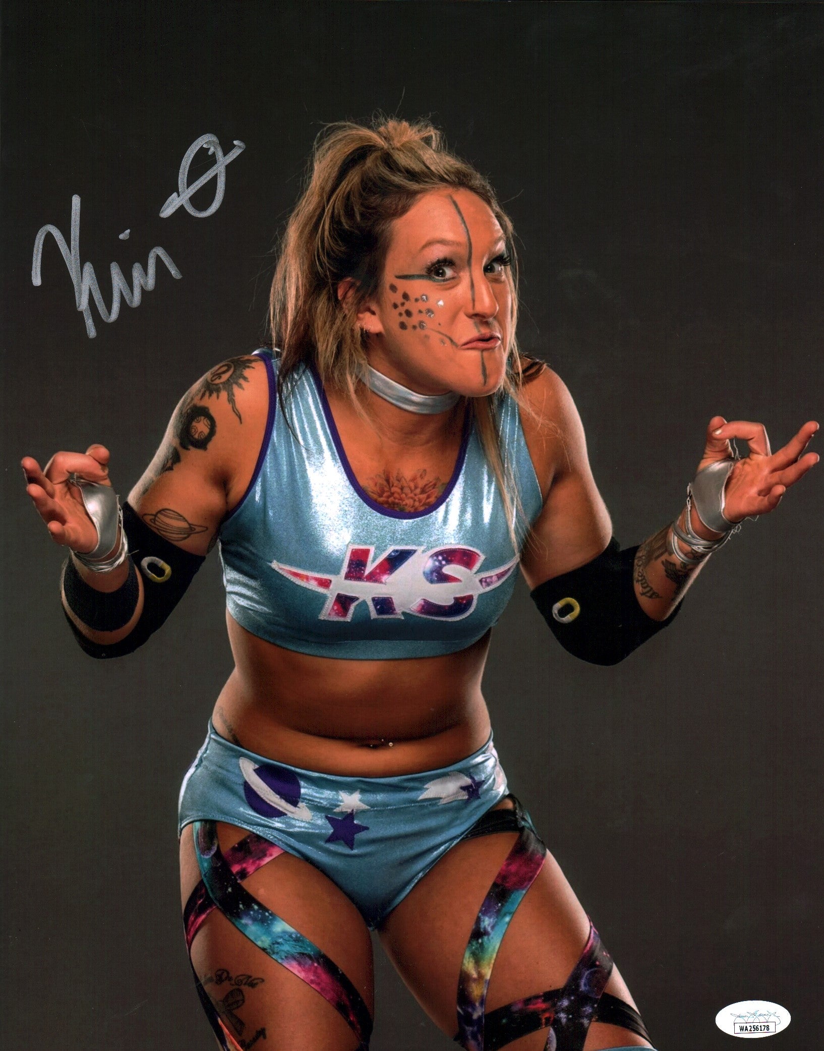 Kris Statlander AEW Wrestling 11x14 Signed Photo Poster JSA Certified Autograph