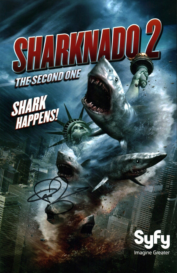 Ian Ziering Sharknado 11x17 Signed Photo Poster JSA Certified Autograph