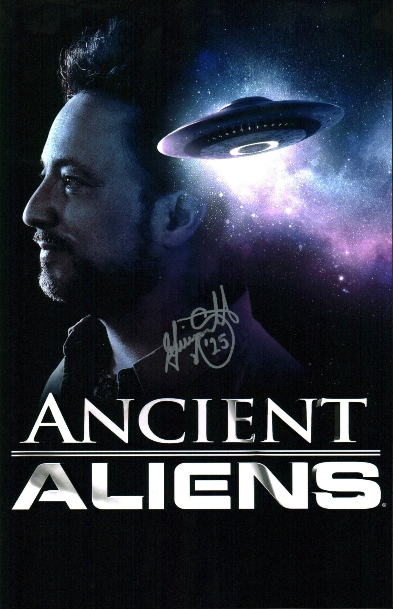 Giorgio Tsoukalos Ancient Aliens 11x17 Signed Photo Poster JSA Certified Autograph