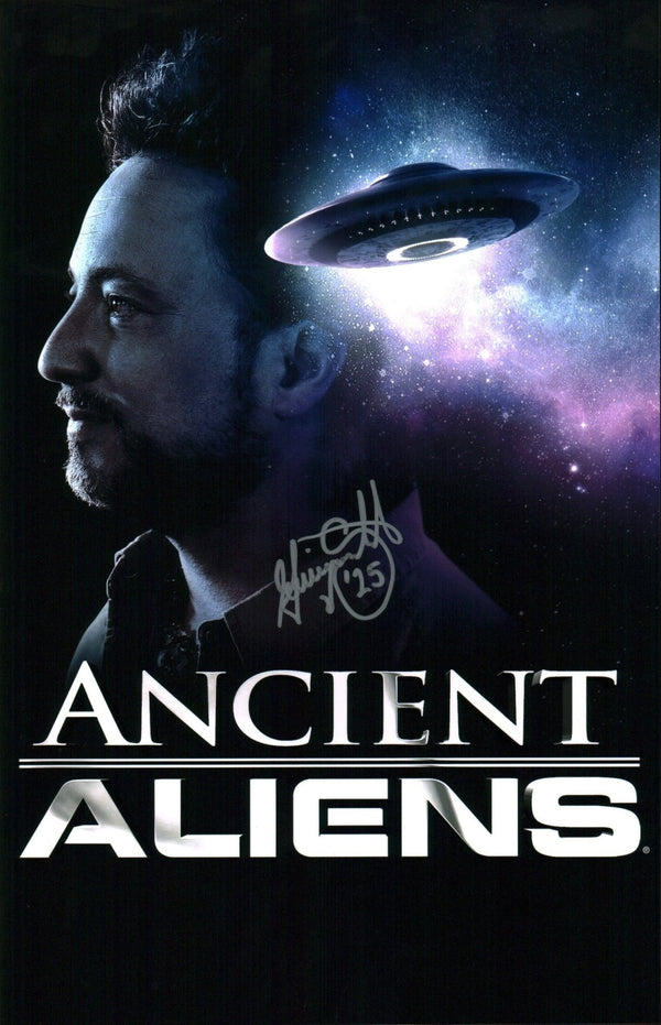 Giorgio Tsoukalos Ancient Aliens 11x17 Signed Photo Poster JSA Certified Autograph
