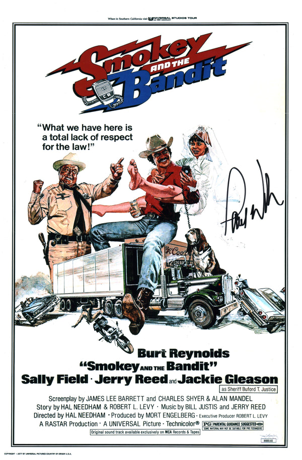 Paul Williams Smokey and the Bandit 11x17 Signed Mini Poster JSA Certified Autograph