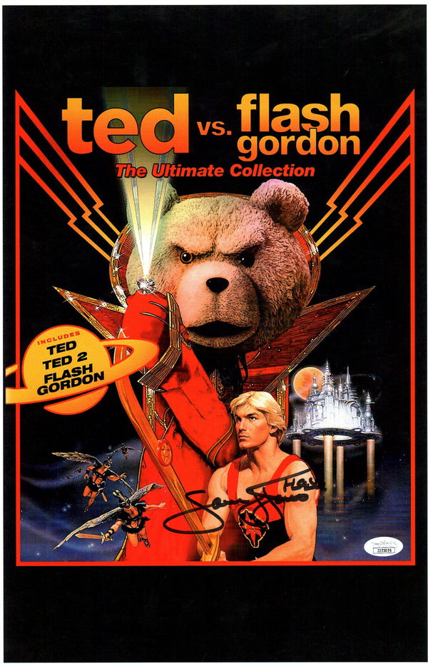 Sam Jones Ted vs Flash Gordon 11x17 Mini Poster JSA Certified Autograph GalaxyCon