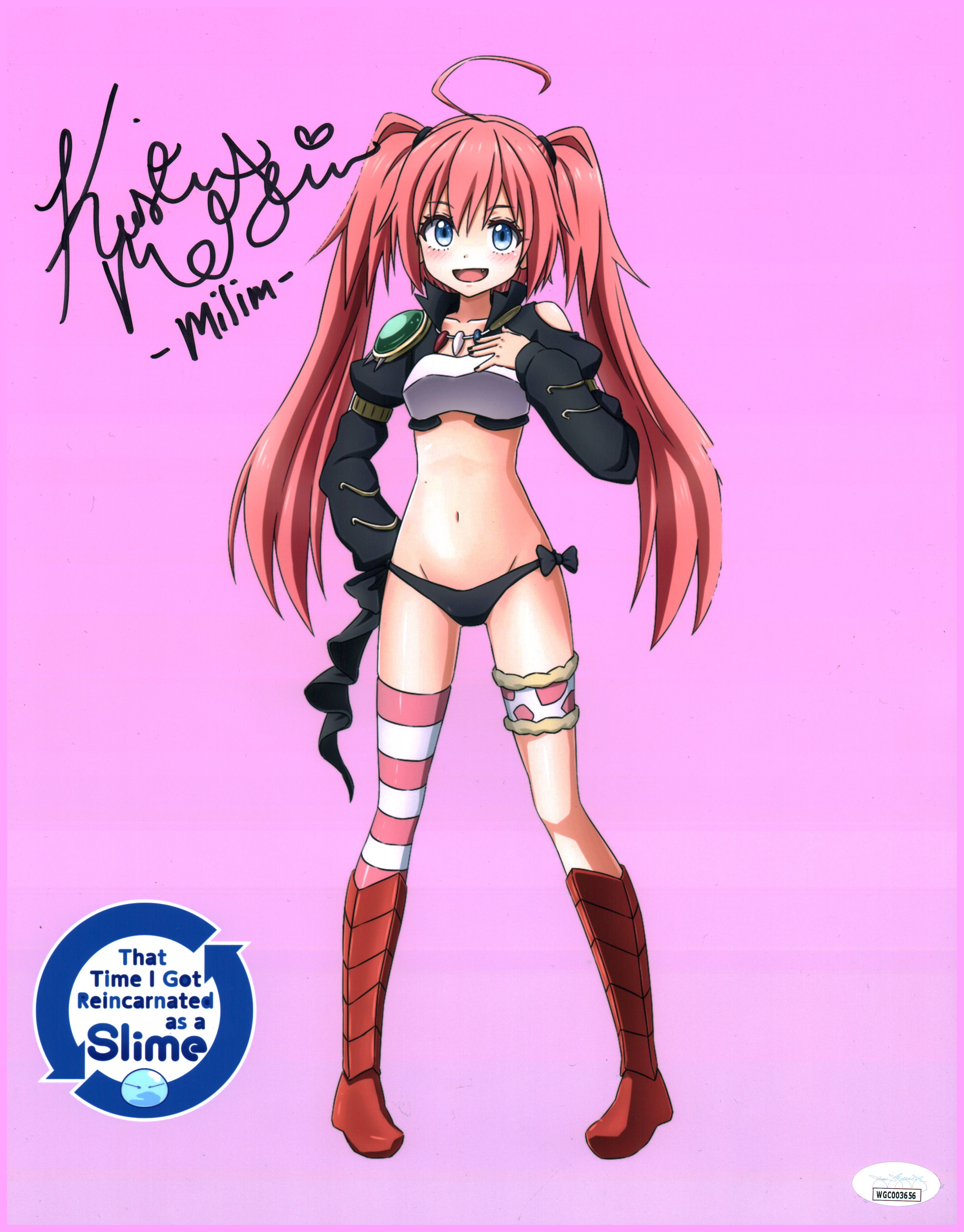 Kristen McGuire That Time I Got Reincarnated as a Smile 11x14 Photo Poster JSA Certified Autograph