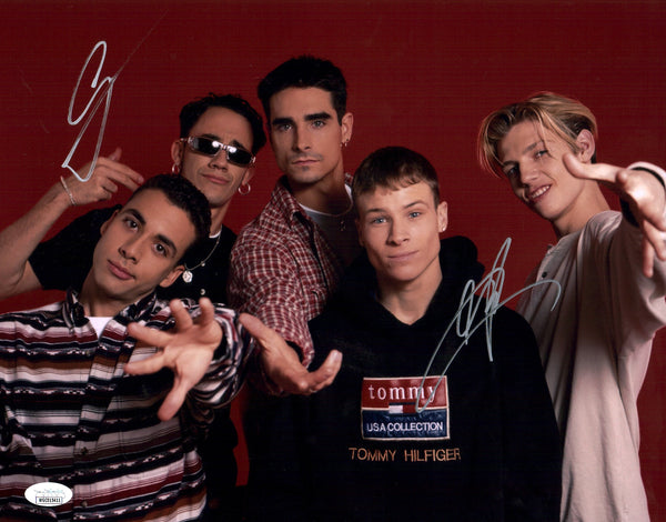 Backstreet Boys 11x14 Photo Poster Cast x2 Signed Carter, McLean JSA Certified Autograph