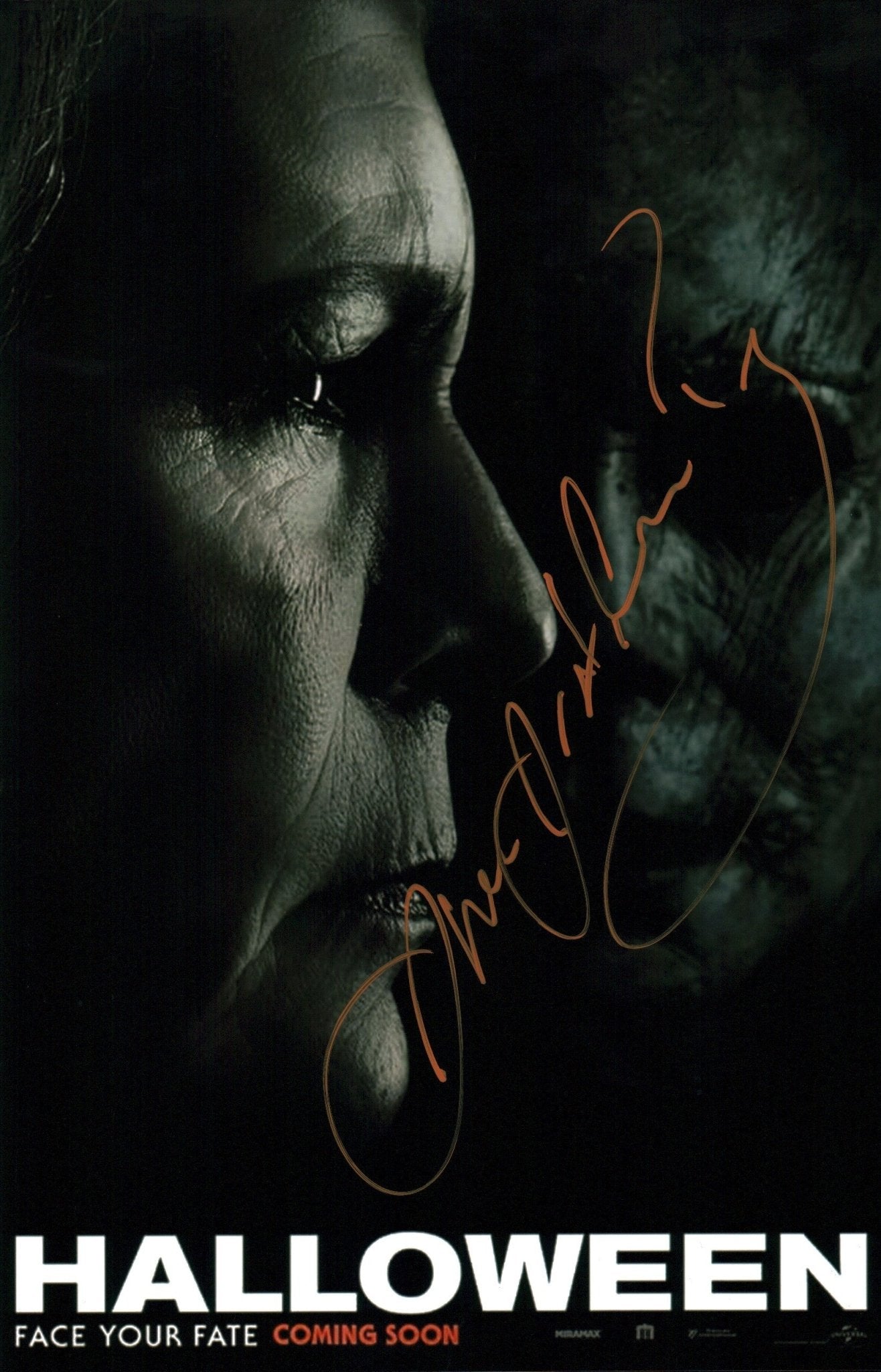 James Jude Courtney Halloween 11x17 Signed Photo Poster JSA Certified Autograph