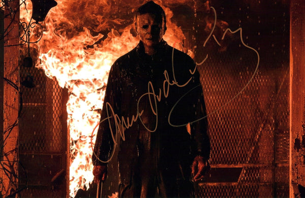 James Jude Courtney Halloween 11x17 Signed Photo Poster JSA Certified Autograph