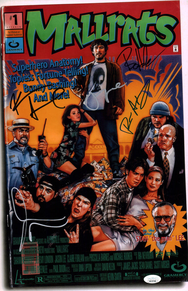 Mallrats 11x17 Photo Poster Cast x5 Signed  Lee Mewes O'Halloran Smith Humphreys JSA Certified Autograph