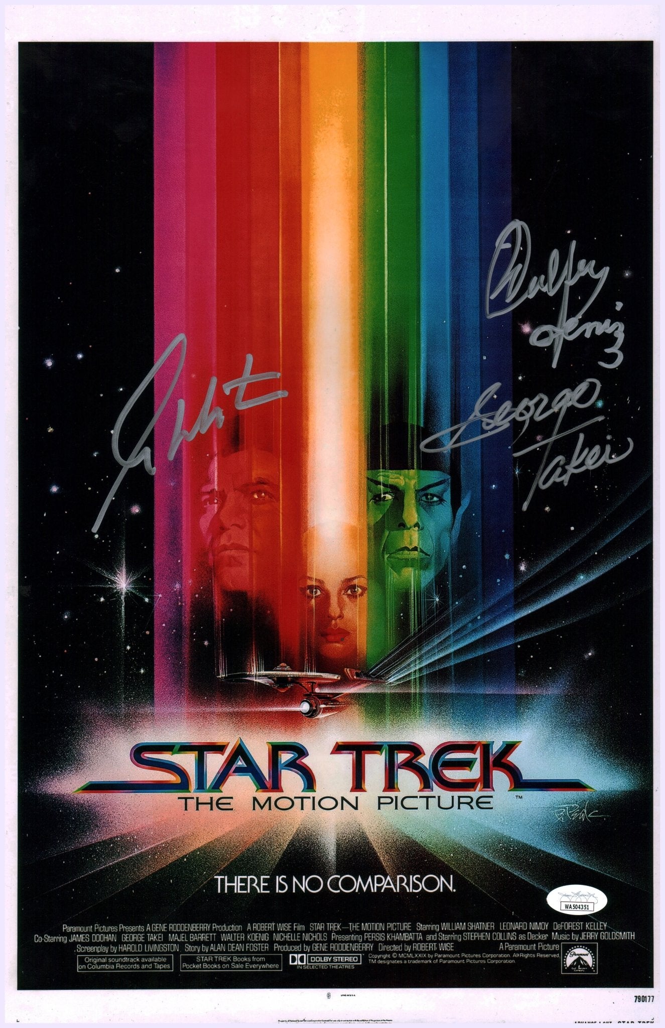 Star Trek: The Motion Picture 11x17 Photo Poster Cast x3 Signed Koenig