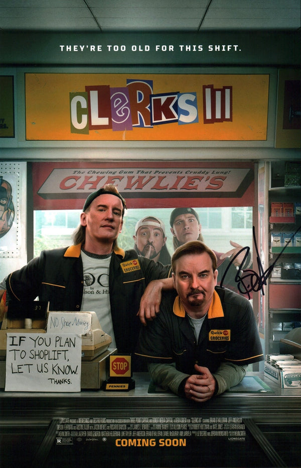 Brian O'Halloran Clerks 3 11x17 Signed Photo Poster JSA Certified Autograph