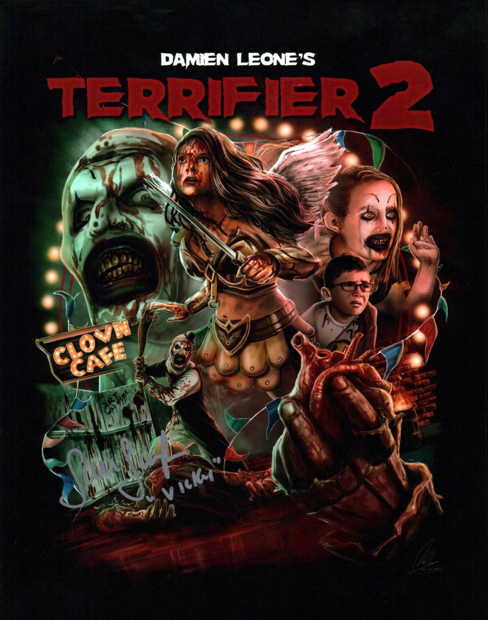 Samantha Scaffidi Terrifier 11x14 Signed Photo JSA Certified Autograph