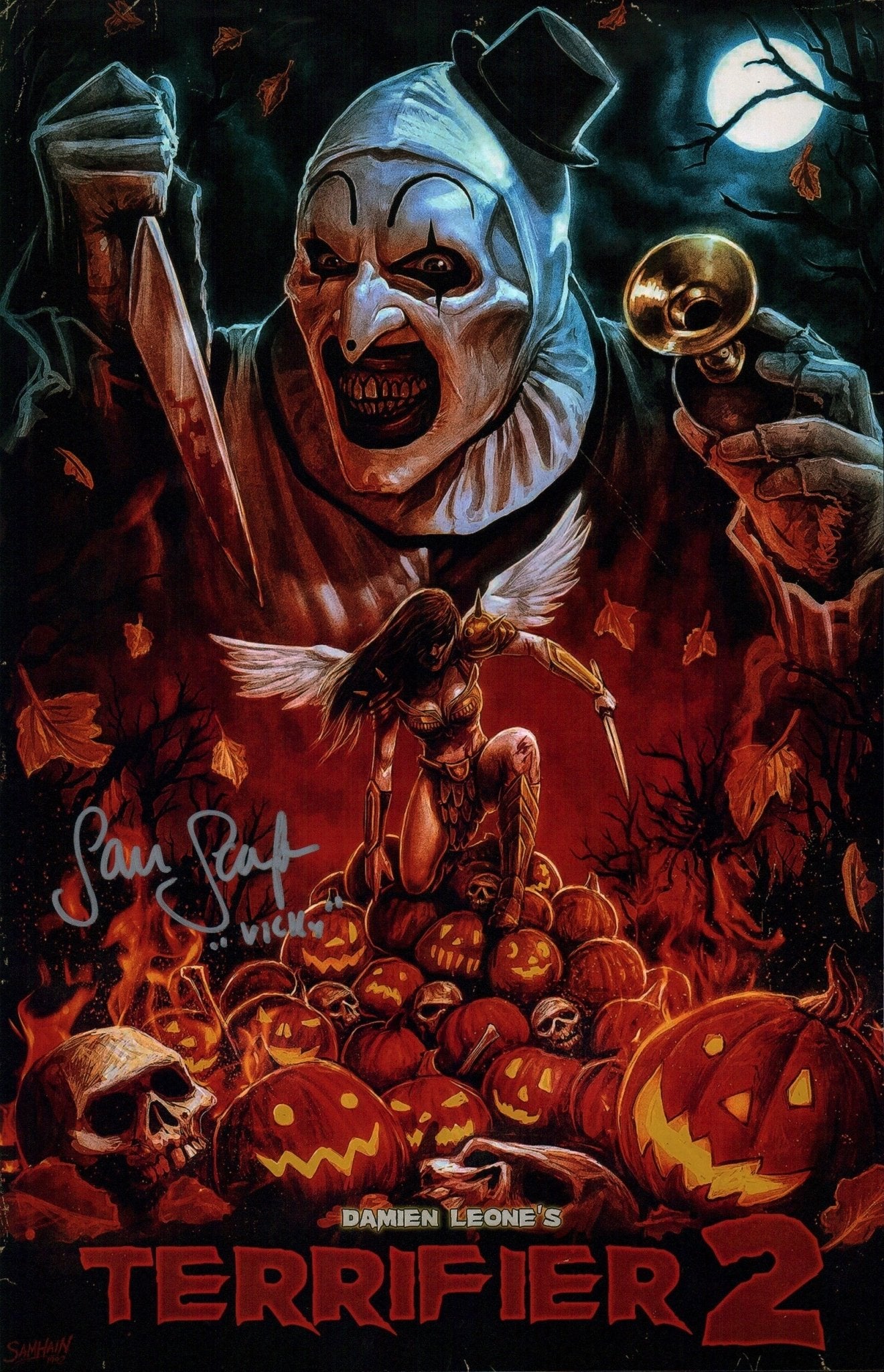 Samantha Scaffidi Terrifier 11x17 Signed Photo JSA Certified Autograph
