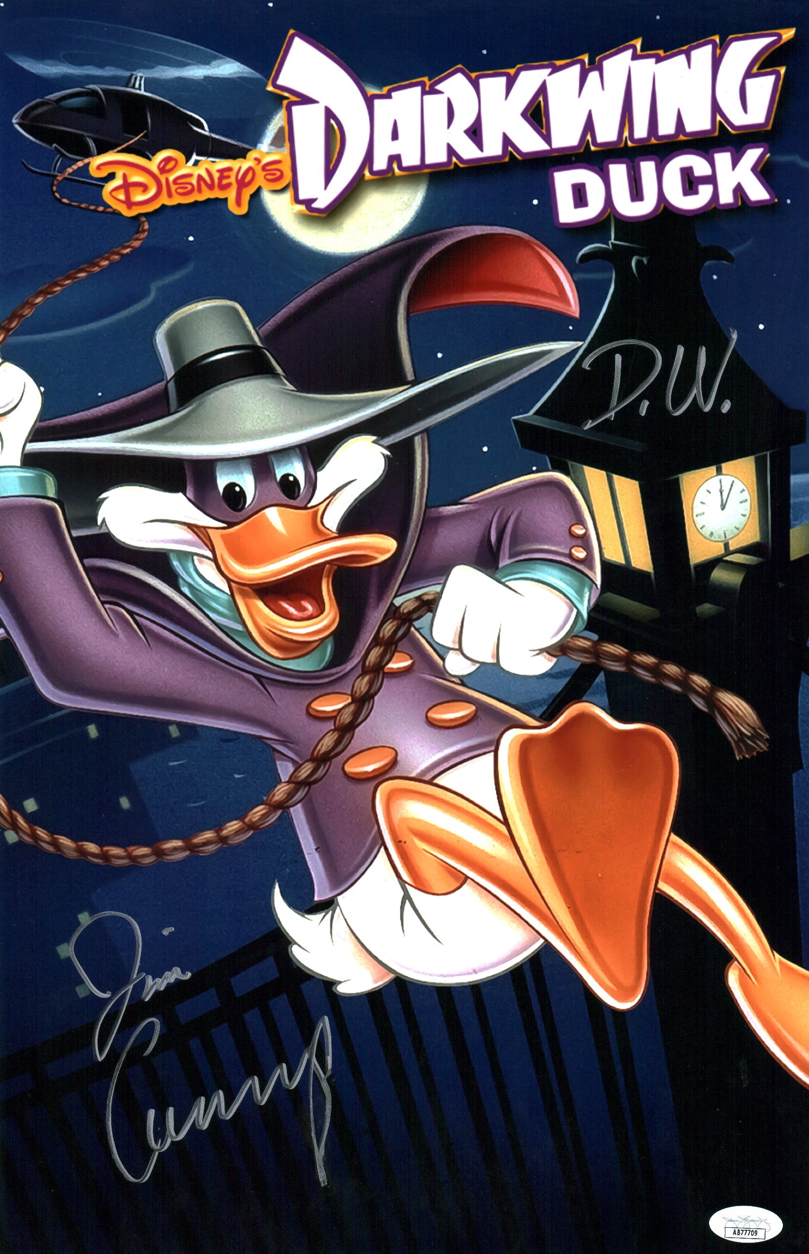 Jim Cummings Darkwing Duck 11x17 Signed Photo Poster JSA Certified Autograph GalaxyCon