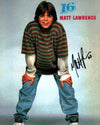 Matthew Lawrence 16 Magazine  8x10 Photo Signed Autographed JSA Certified COA GalaxyCon