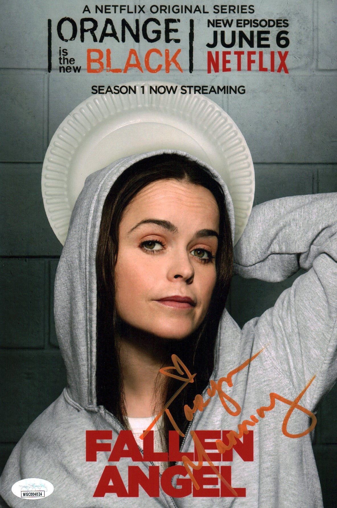 Taryn Manning Orange Is The New Black 8x12 Signed Photo JSA Certified Autograph