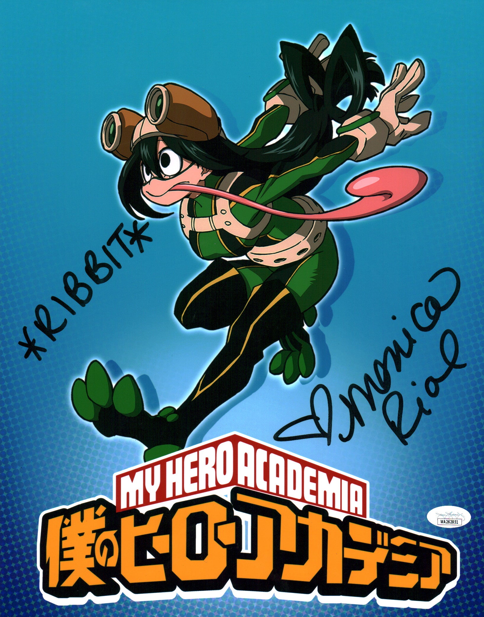 Monica Rial My Hero Academia 11x14 Signed Photo Poster JSA Certified Autograph