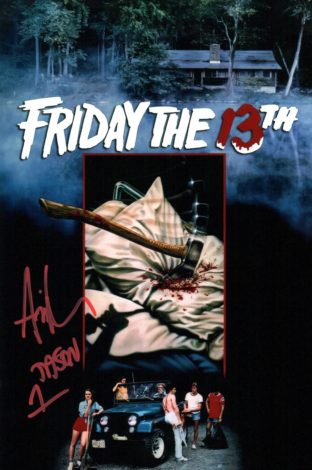 Ari Lehman Friday the 13th 8x12 Photo Signed JSA Certified Autograph