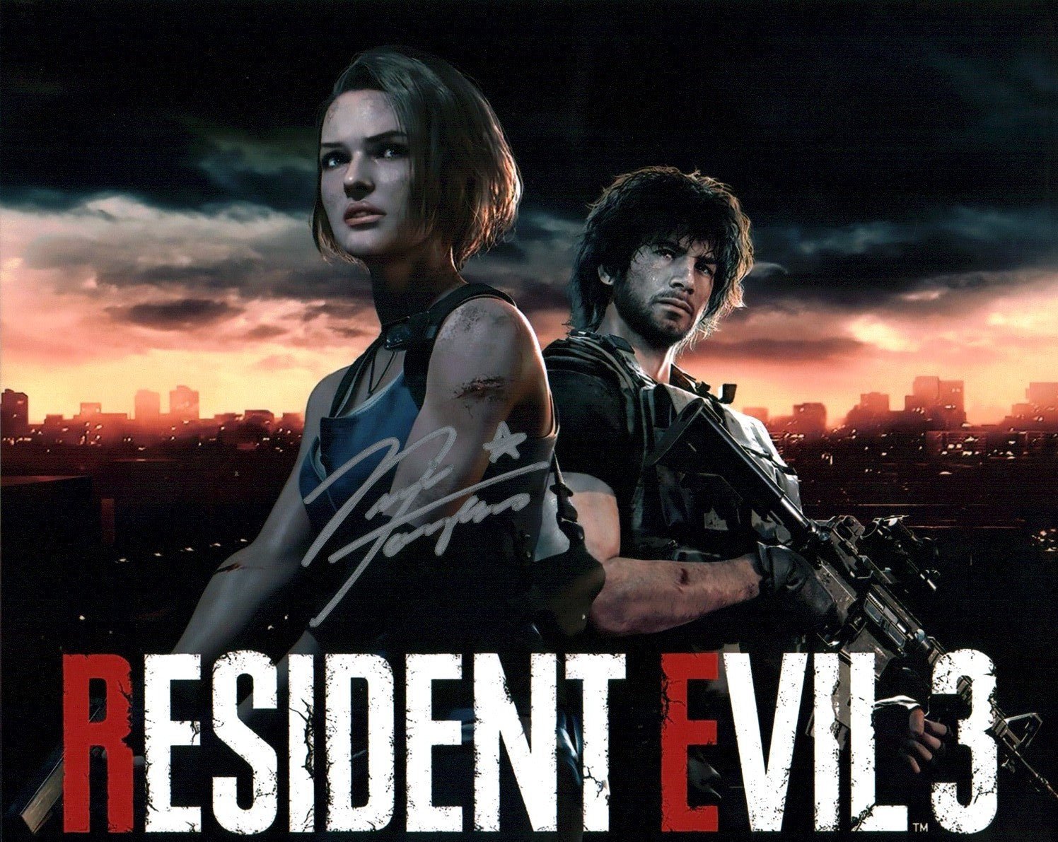 Nicole Tompkins Resident Evil 8x10 Cast Signed Photo JSA Certified Autograph