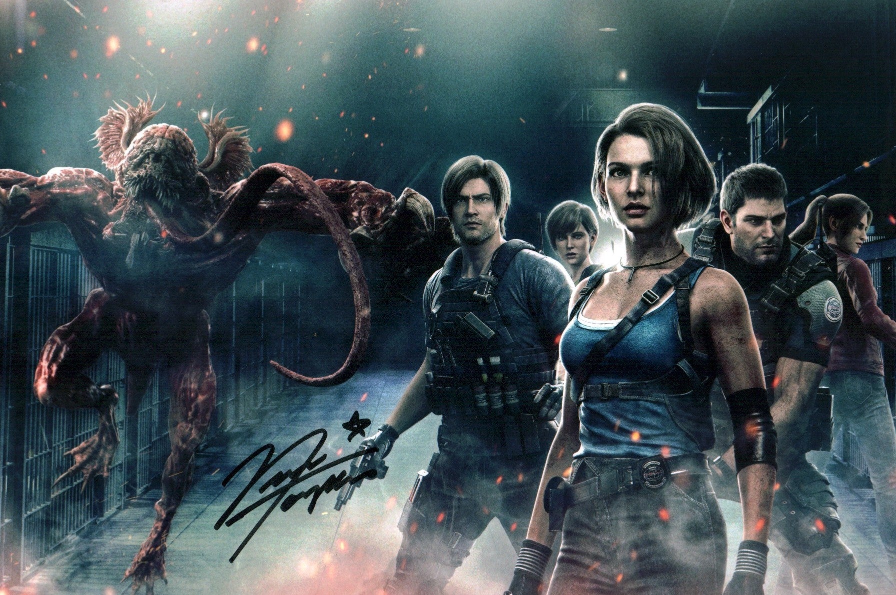 Nicole Tompkins Resident Evil 8x12 Cast Signed Photo JSA Certified Autograph