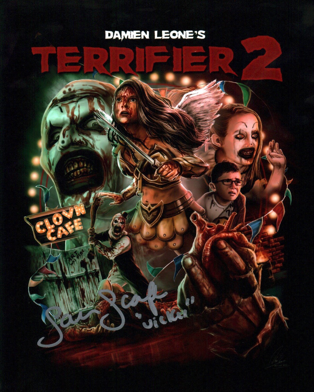 Samantha Scaffidi Terrifier 8x10 Signed Photo JSA Certified Autograph