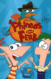 Phineas and Ferb 11x17 Photo Poster Cast x2 Signed Errigo, Martella JSA Certified Autograph