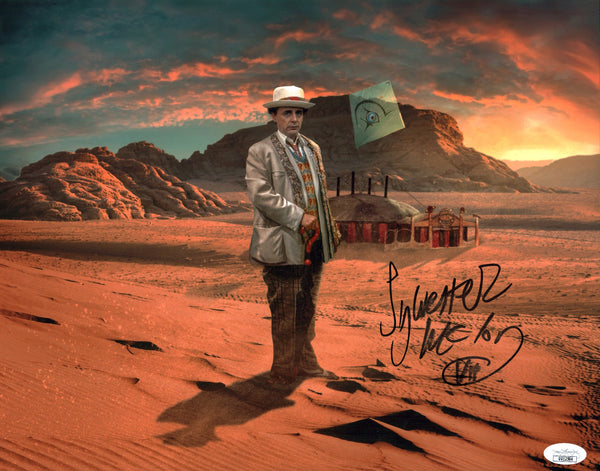 Sylvester Mccoy Doctor Who 11x14 Mini Poster Signed JSA Certified Autograph