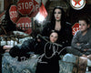 The Addams Family 8x10 Signed Photo Cast x2 Huston, Ricci JSA Certified Autograph