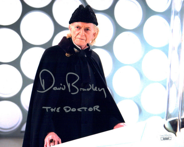 David Bradley Doctor Who 8x10 Photo Signed Autographed JSA Certified COA GalaxyCon