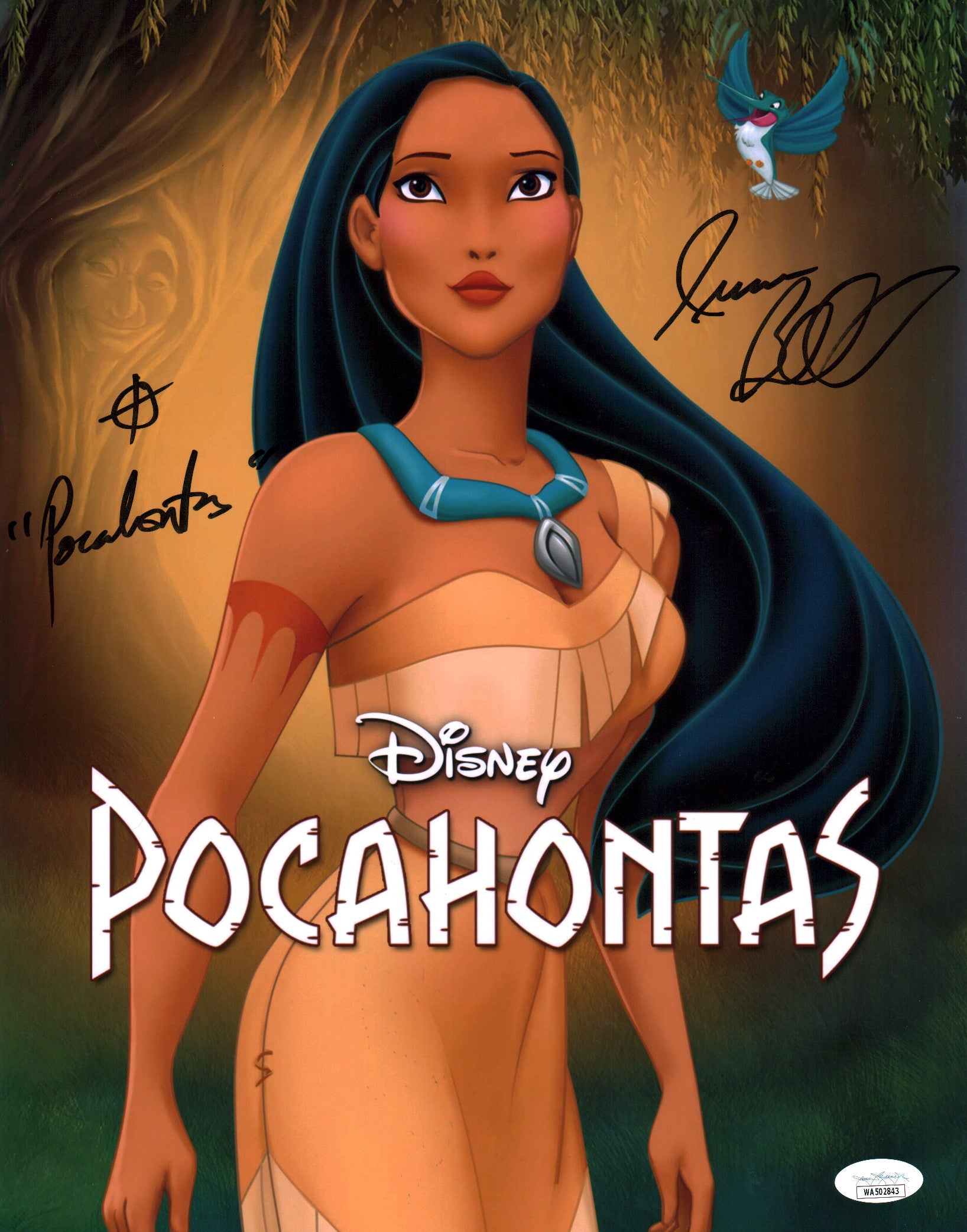 Irene Bedard Pocahontas 11x14 Signed Photo Poster JSA COA Certified Autograph