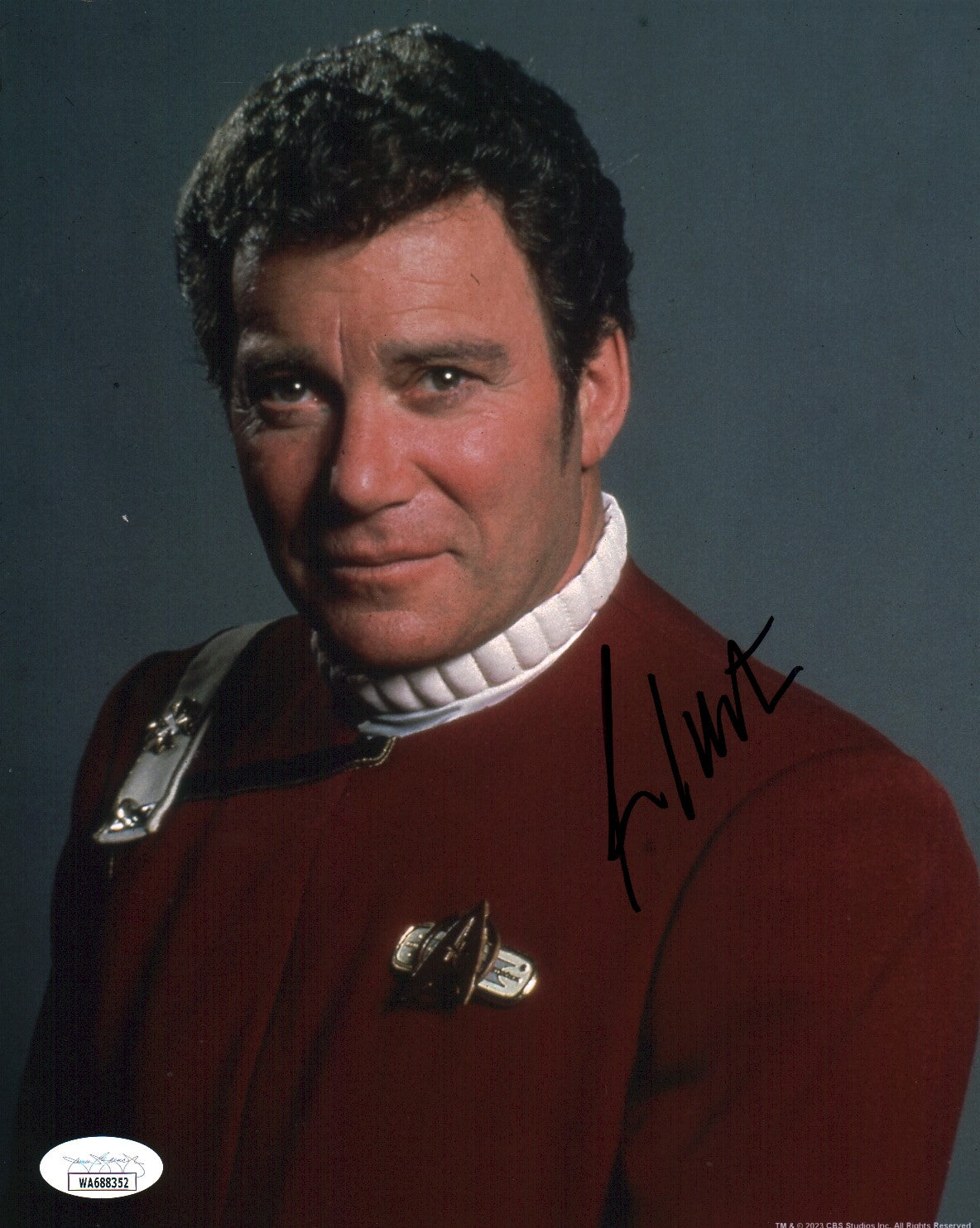 William Shatner Star Trek VI 8x10 Signed Photo JSA Certified Autograph